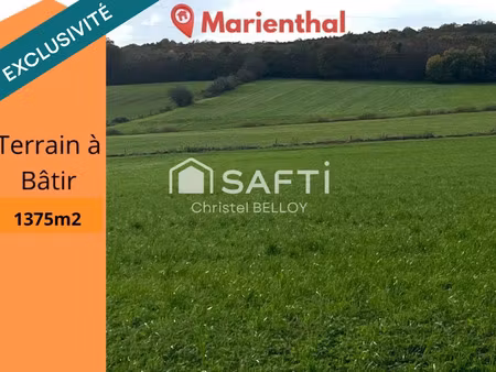 vente terrain 1375 m² barst (57450)