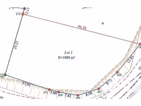 vente terrain 1001 m² sancourt (80400)