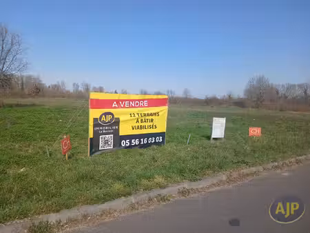 terrain à bâtir st paul de blaye 33390 dans lotissement