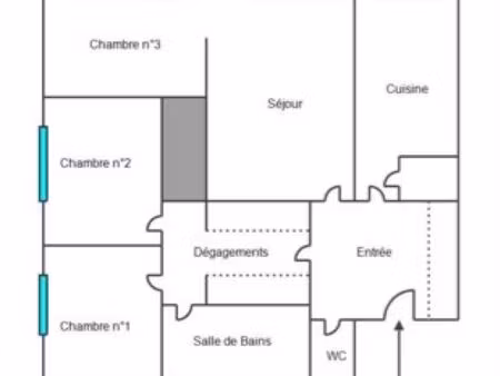 location t4/f4 78m2 proche transport