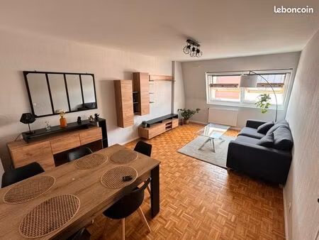 rouen t3 66 50 m2 meublé - 76100 - proche clinique mathilde