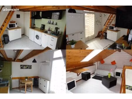 studio duplex grand confort  climatisé  hyper calme  fibre internet  balcon  entièrement é