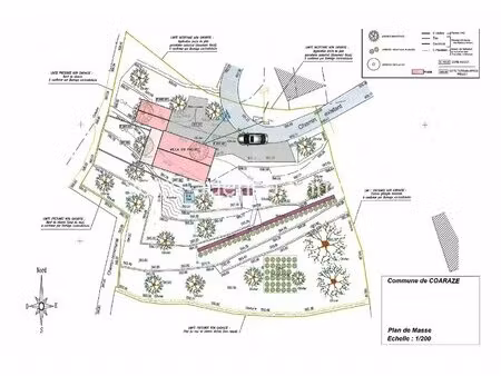 terrain + permis de construire - coaraze