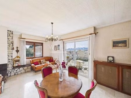 vue mer d’exception et calme absolu – haut de villa à rafraichir - cannes croix des...