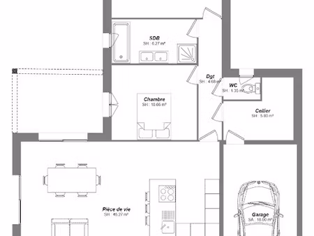 vente maison neuve 4 pièces 89 m² à ambillou (37340)  226 500 €