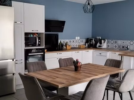 maison mitoyenne de plain-pied pied 72m2 avec garage et terrain