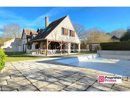 auneau - ablis - magnifique longere de 195 m² - 7 pieces - avec piscine