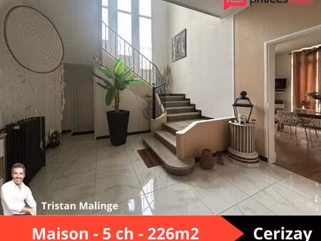 vente maison 9 pièces 226 m² cerizay (79140)