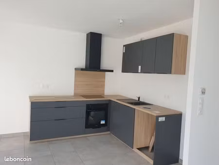 appartement f3 neuf 66 m² + garage