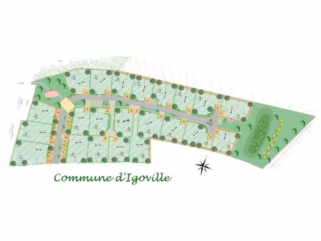 vente terrain 537 m² à igoville (27460)  70 500 €