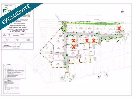 vente terrain 917 m² à mericourt (62680)  118 843 €