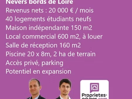 vente locaux professionnels 2000 m² à nevers (58000)  2 299 000 €