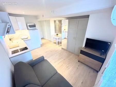 studio meublé à l’année dans résidence sécurisée piscine/parking privé