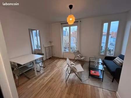 beau t3 lumineux et calme 47m² meublé proche métro les agnettes