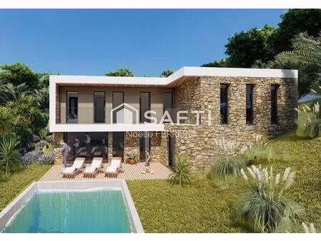 terrain avec permis accepté projet de villa contemporaine