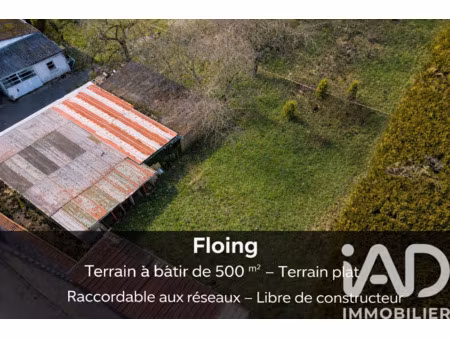 vente terrain à floing (08200) : à vendre / 500m² floing