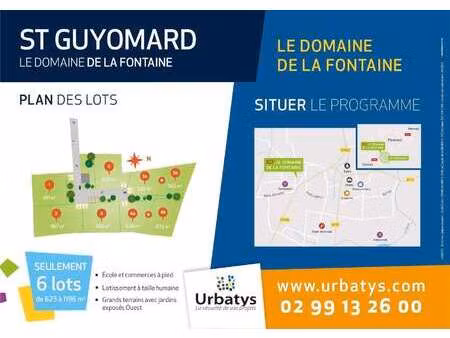 vente terrain à saint-guyomard (56460) : à vendre / saint-guyomard