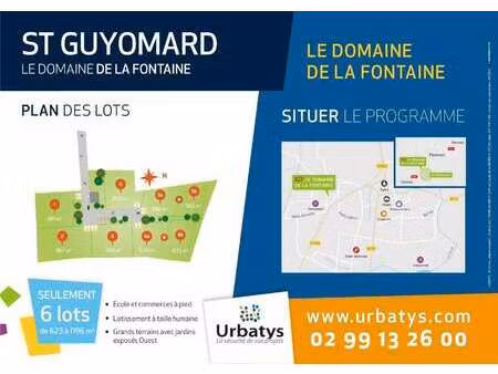 vente terrain à saint-guyomard (56460) : à vendre / saint-guyomard