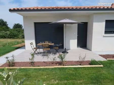 ★maison neuve t3 meublée  terrasse et jardin ★