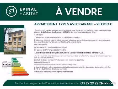 appartement t5 avec garage