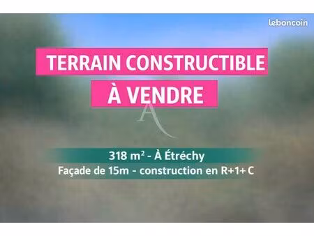 terrain 318 m² etrechy