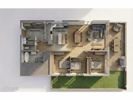 plateau brut 125m2 pirey