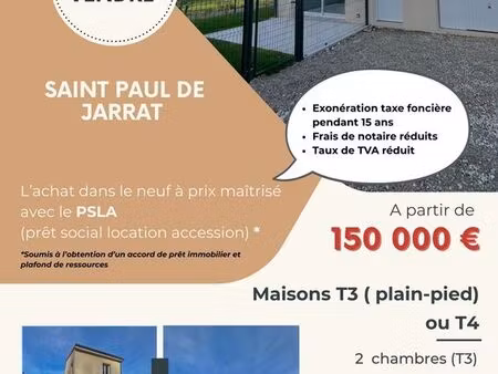 maisons t3 ( plain-pied) et t4