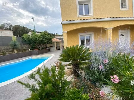 vends maison 116 m2 + garage 21 m2 piscine chauffée jaccuzzi 6 places