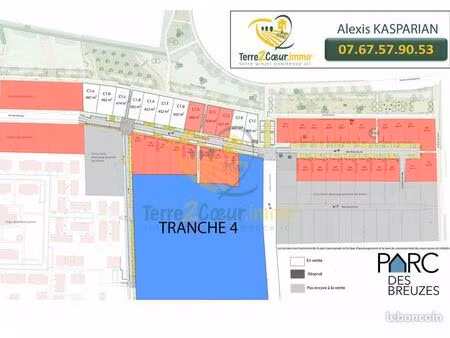 terrain 392 m² bourges