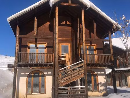 chalet 160 m2 (4 t2) - réallon station  bord des pistes - en construction