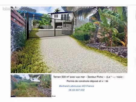 terrain 508 m² la possession