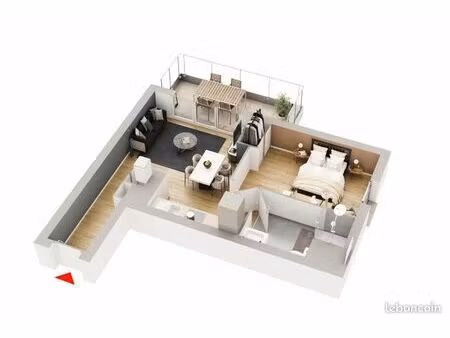 appartement 2 pièces 40 m²