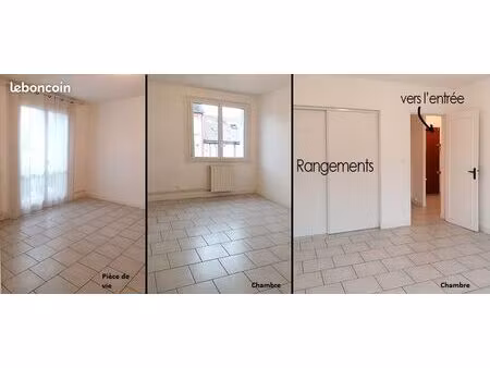 appartement lumineux de 52m² 2 pièces (t2) quartier saint bonnet