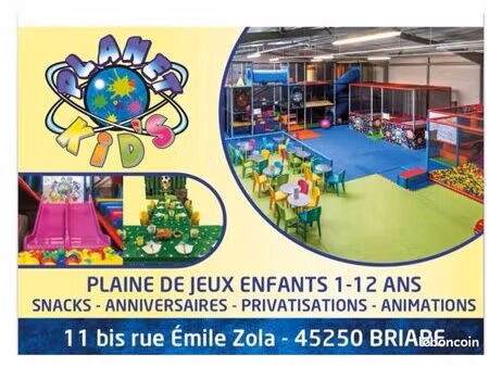 fonds de commerce plaine de jeux enfants