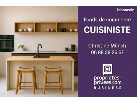 fonds de commerce cuisiniste 300 m²