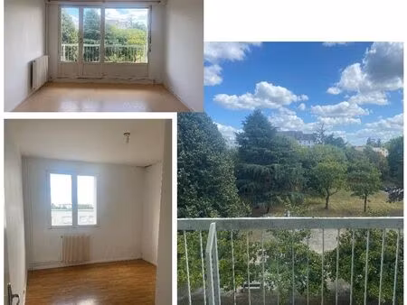 appartement t2 traversant 46m² + cave - travaux ite payés - zone 8 mai - non occupé