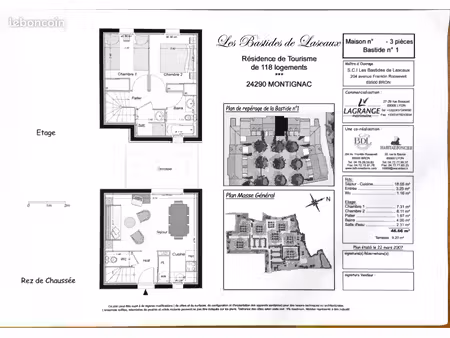 appartement 3 pièces 46 m²