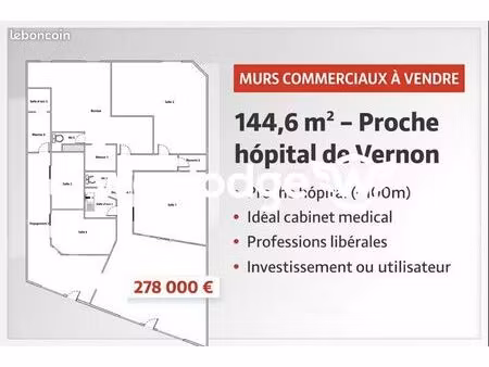 local commercial 145 m²