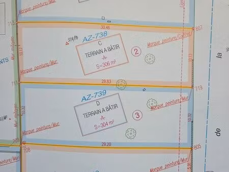 terrain viabilisé a bâtir pia