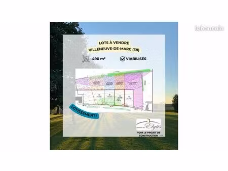 terrain 490 m² villeneuve de marc