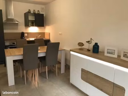 t2 neuf rez de jardin et parking privé centre saint valéry sur somme