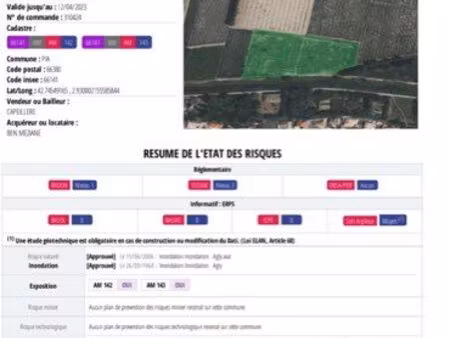 vend terrain agricole