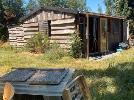 terrain et sa cabane 2500m2