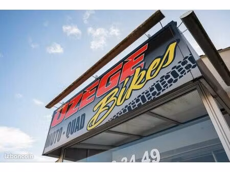 garage magasin moto fond de commerce