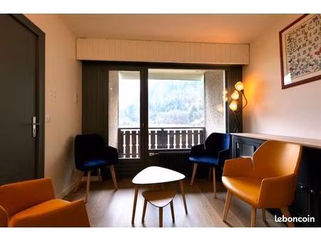 appartement t2 cabine au calme au centre de thônes