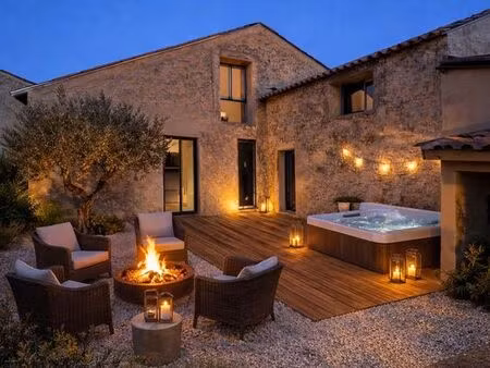 ?❤️ prévente – maison en pierre rénovée – 2 suites – spa – vue vignes – dpe a - basse cons