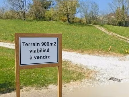terrain 900m2 viabilisé
