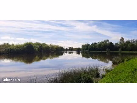 vente terrain + étang