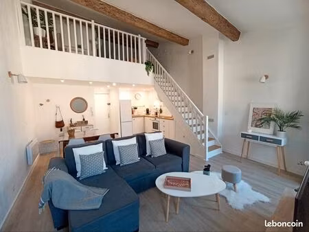 a louer - t2 duplex meublé 40m2 centre ville