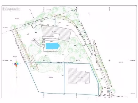 exceptionnel – terrain 2 000 m² plein sud avec vue panoramique sur caux – villa à rénover 